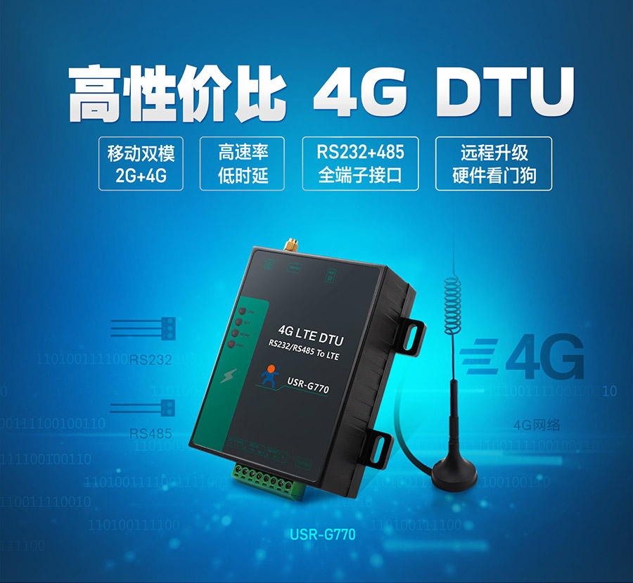 4Gģ�KDTU�K���O(sh��)��_RS232+485ȫ���ӽӿ�4G DTU_2G+4G�Ƅ��pģʽ