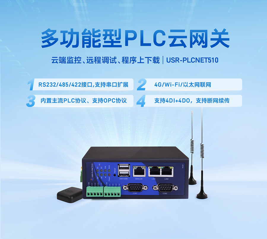 PLC�ƾW(w��ng)�P(gu��n)֧��RS485/232/422�D(zhu��n)��̫�W(w��ng)_wifi_4G�W(w��ng)�j(lu��)(li��n)�W(w��ng)