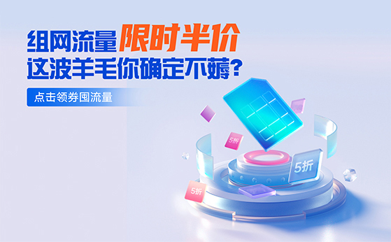 組網(wǎng)流量限時半價！你還在等什么？